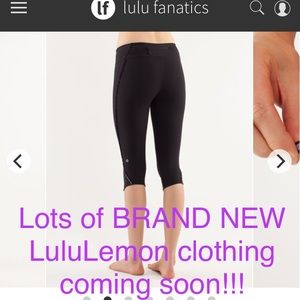LuluLemon tanks, pants & crops yoga many sizes